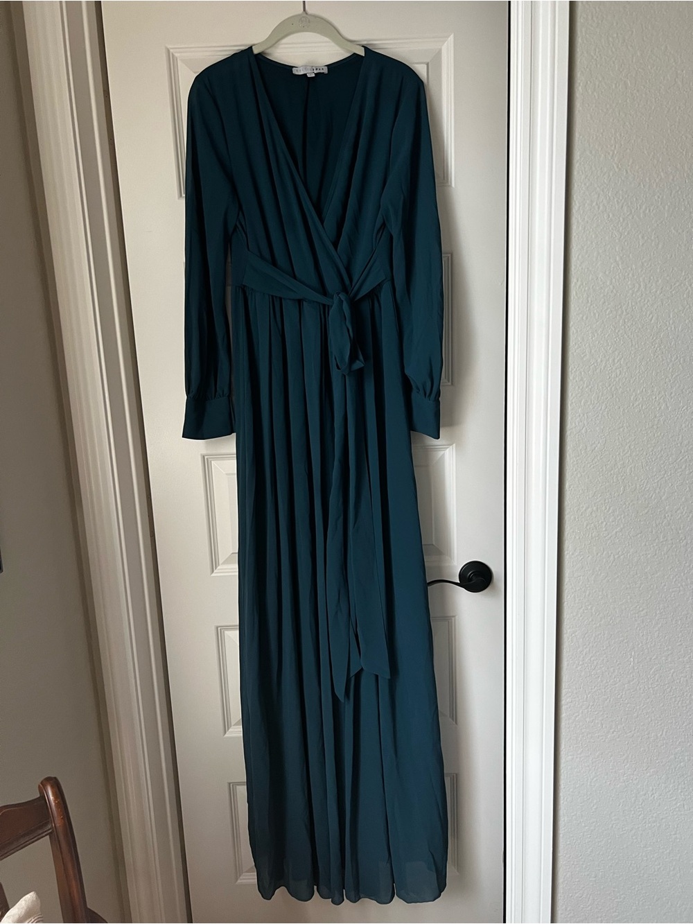 Baltic Born Lydia Maxi Dress in teal 
with Waist Tie
